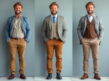 Drei verschiedene Männeroutfits für Stylebook